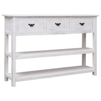 Sideboard Antique White 115x30x76 cm Wood Kings Warehouse 