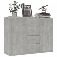 Sideboard Concrete Grey 88x30x65 cm Living room Kings Warehouse 