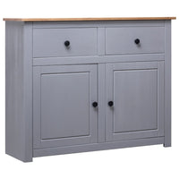 Sideboard Grey 93x40x80 cm Solid Pinewood Panama Range living room Kings Warehouse 