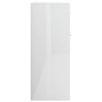 Sideboard High Gloss White 88x30x70 cm Living room Kings Warehouse 