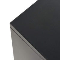 Sideboard Metal Industrial Style 120x35x70 cm Black Kings Warehouse 