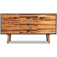 Sideboard Solid Acacia Wood 115x35x70 cm Kings Warehouse 