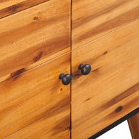 Sideboard Solid Acacia Wood 90x33.5x83 cm Kings Warehouse 