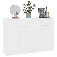 Sideboard White 110x34x75 cm Living room Kings Warehouse 