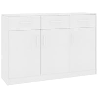 Sideboard White 110x34x75 cm
