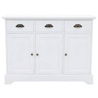 Sideboard with 3 Doors MDF and Pinewood 105x35x77.5 cm Kings Warehouse 