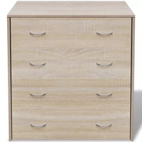 Sideboard with 4 Drawers 60x30.5x71 cm Oak Colour Kings Warehouse 