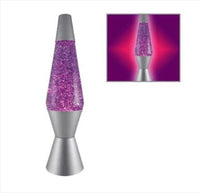Silver/Purple Diamond Glitter Lamp Kings Warehouse 