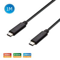 Simplecom CA512 USB-C to USB-C Cable USB 3.2 Gen2 10Gbps 5A 100W PD 4K@60Hz 1M Kings Warehouse 