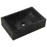 Sink 45x30x12 cm Marble Black Kings Warehouse 