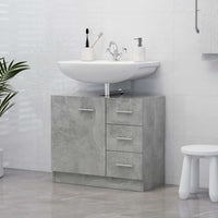 Sink Cabinet Concrete Grey 63x30x54 cm