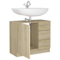 Sink Cabinet Sonoma Oak 63x30x54 cm Kings Warehouse 