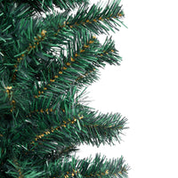 Slim Artificial Christmas Tree with Stand Green 150 cm PVC Kings Warehouse 