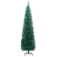 Slim Artificial Christmas Tree with Stand Green 180 cm PVC Kings Warehouse 