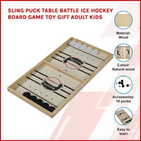 Sling Puck Table Battle Ice Hockey Board Game Toy Gift Adult Kids KingsWarehouse 