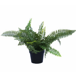 Small Potted Artificial Dark Green Fern Plant UV Resistant 20cm Kings Warehouse