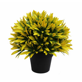 Small Potted Artificial Decorative Yellow Lily Plant UV Resistant 20cm Kings Warehouse