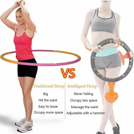 Smart Auto-Spinning Hula Hoop Lose Weight Exercise Detachable Portable LCD AU Afterpay Day Sale Kings Warehouse 