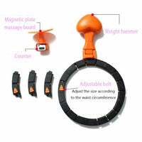 Smart Auto-Spinning Hula Hoop Lose Weight Exercise Detachable Portable LCD AU Afterpay Day Sale Kings Warehouse 