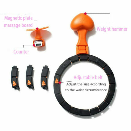 Smart Auto-Spinning Hula Hoop Lose Weight Exercise Detachable Portable LCD AU Afterpay Day Sale Kings Warehouse 