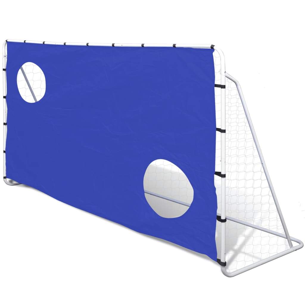 Soccer Goal with Aiming Wall Steel 240 x 92 x 150 cm High-quality Kings Warehouse 