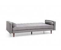 Sofa Bed 3 Seater Button Tufted Lounge Set for Living Room Couch in Fabric Grey Colour sofas Kings Warehouse 