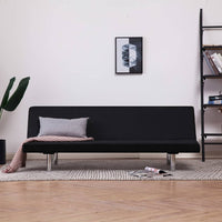Sofa Bed Black Polyester Kings Warehouse 