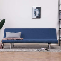 Sofa Bed Blue Polyester Kings Warehouse 