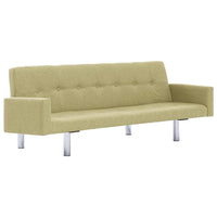 Sofa Bed with Armrest Green Polyester Kings Warehouse 