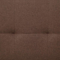 Sofa Bed with Two Pillows Brown Polyester Kings Warehouse 