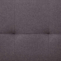 Sofa Bed with Two Pillows Taupe Polyester Kings Warehouse 