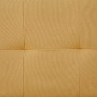 Sofa Bed with Two Pillows Yellow Polyester Kings Warehouse 