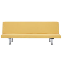 Sofa Bed Yellow Polyester Kings Warehouse 