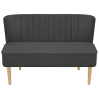 Sofa Fabric 117x55.5x77 cm Dark Grey Kings Warehouse 
