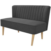 Sofa Fabric 117x55.5x77 cm Dark Grey Kings Warehouse 