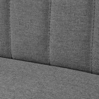 Sofa Fabric 117x55.5x77 cm Light Grey Kings Warehouse 
