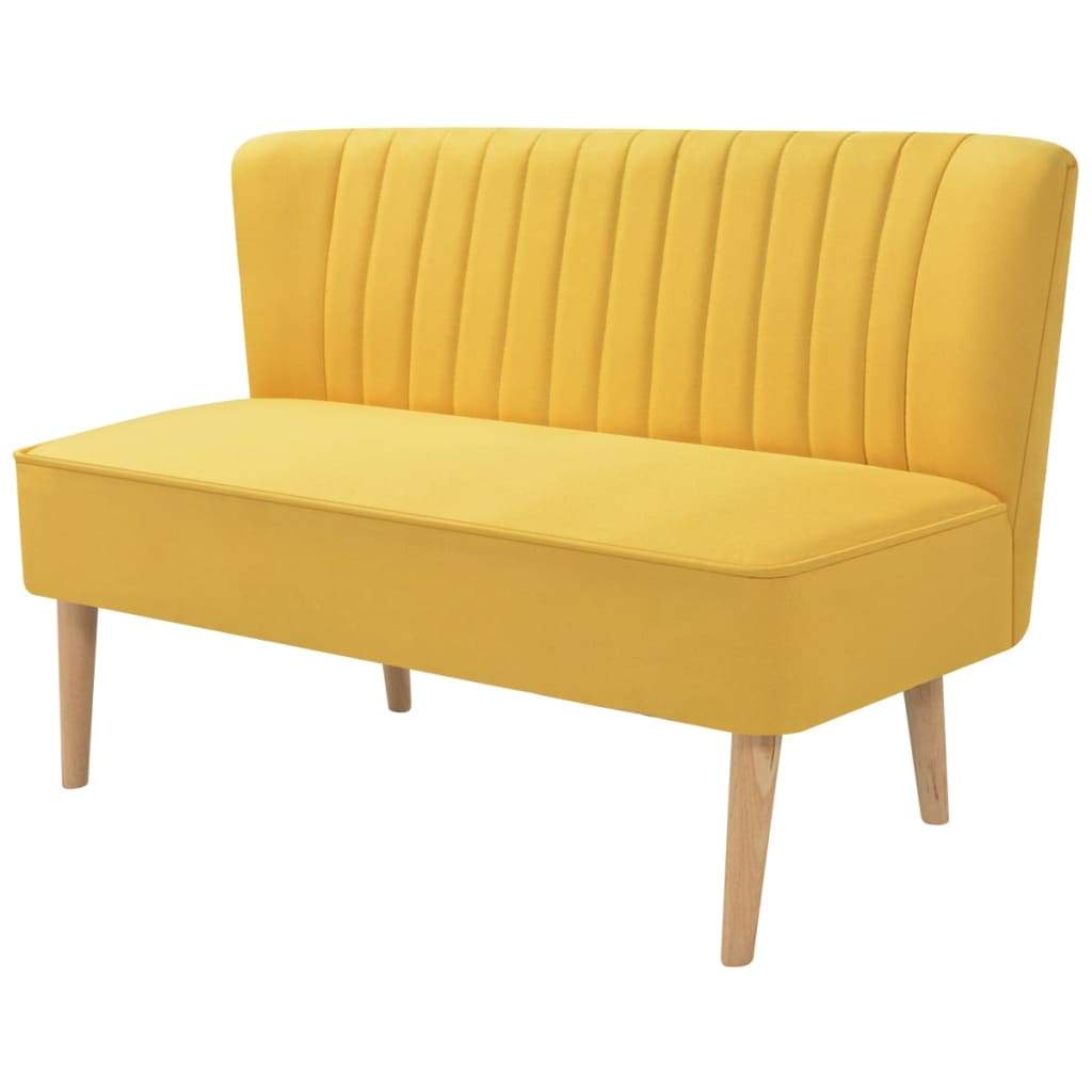 Sofa Fabric 117x55.5x77 cm Yellow Kings Warehouse 
