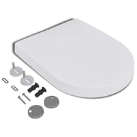 Soft-close Toilet Seat with Quick-release Design White Square Kings Warehouse 