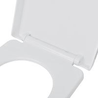 Soft-close Toilet Seat with Quick-release Design White Square Kings Warehouse 
