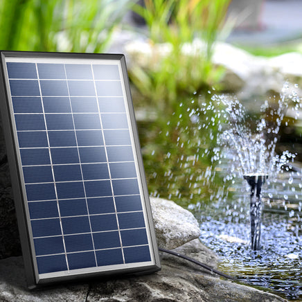Solar Pond Pump Powered Garden Bird Bath Submersible Kit Panel Outdoor 6 FT Kings Warehouse 