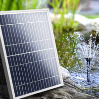 Solar Powered Pond Pump Outdoor Waterfall Bird Bath Fountains Kits 9.7 FT Kings Warehouse 