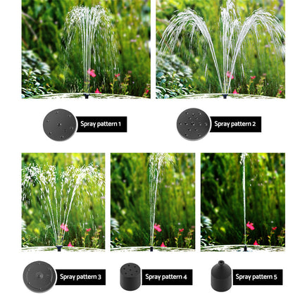 Solar Powered Pond Pump Submersible Fountains Ouotdoor Pool Garden Pumps 4 FT Home & Garden > Garden Tools Kings Warehouse 