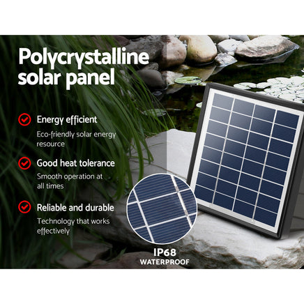 Solar Powered Pond Pump Submersible Fountains Ouotdoor Pool Garden Pumps 4 FT Home & Garden > Garden Tools Kings Warehouse 