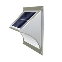 Solar Step Light  Warm White with Silver Case Outdoor Kings Warehouse 
