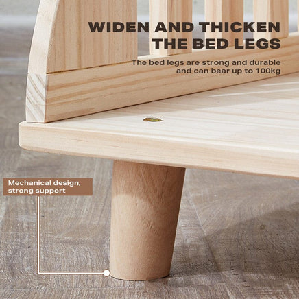 Solid Wood Pet Cat Dog Bed with Bedding Kings Warehouse 