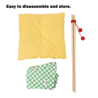 Solid wood pet tent nest with removable mattress Kings Warehouse 