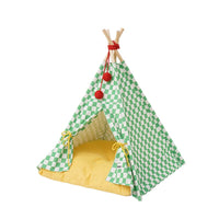 Solid wood pet tent nest with removable mattress Kings Warehouse 