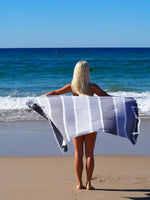 SORRENTO TURKISH COTTON TOWEL - MONOCHROME Click Frenzy: The Main Event Kings Warehouse 