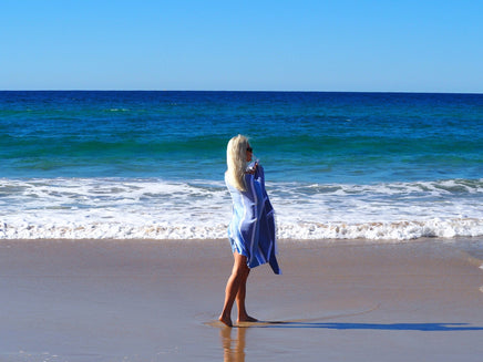 SORRENTO TURKISH COTTON TOWEL - SKY Click Frenzy: The Main Event Kings Warehouse 