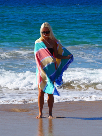 SORRENTO TURKISH COTTON TOWEL - TROPICAL Click Frenzy: The Main Event Kings Warehouse 